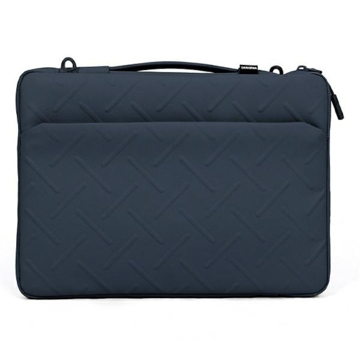 Etui laptop Juno, granat, pentru laptopuri pana la 14", material nylon
