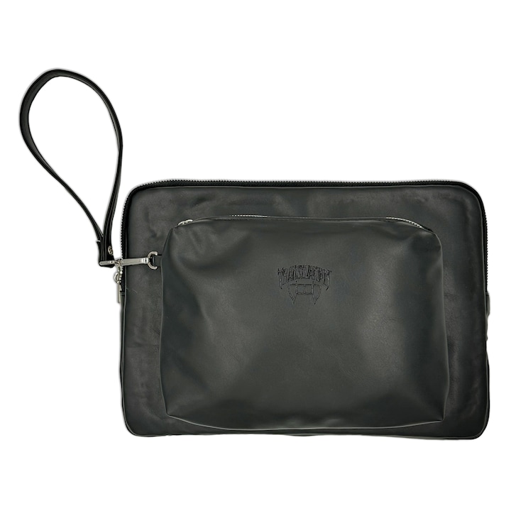 Geanta pentru Laptop 13,3 inch, Transilvanian Bags, Twinpack, Piele ecologica, Negru, 23x34 cm
