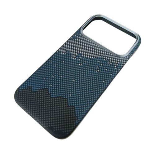 Husă pentru telefon, husa din fibră de Kevlar, rezistentă la șocuri, anti-alunecare, colorată Blue Sunrise, pentru Apple iPhone 17 Pro