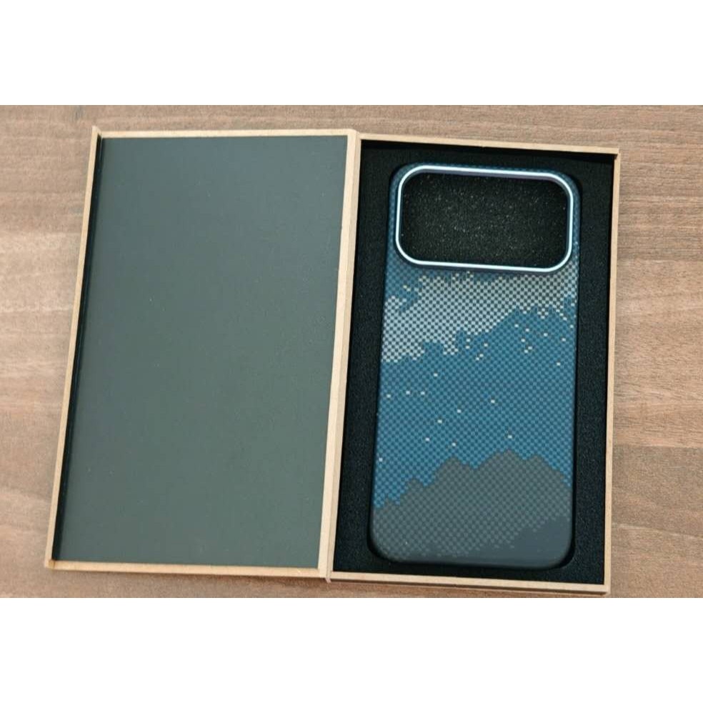 Husă pentru telefon, husa din fibră de Kevlar, rezistentă la șocuri, anti-alunecare, colorată Blue Sunrise, pentru Apple iPhone 17 Pro