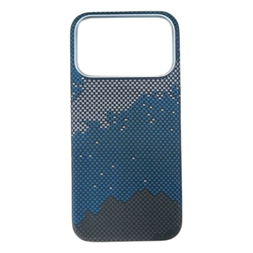 Husă pentru telefon, husa din fibră de Kevlar, rezistentă la șocuri, anti-alunecare, colorată Blue Sunrise, pentru Apple iPhone 17 Pro