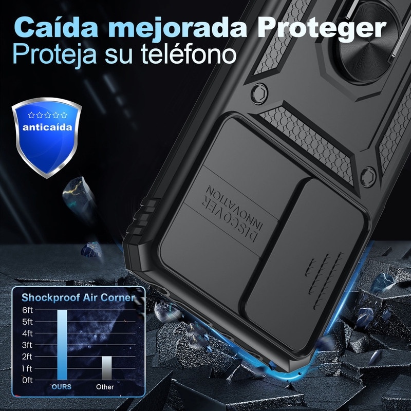 Set husa protectie telefon/2 folii protectie ecran, TPU, Pentru Xiaomi Redmi A2, Negru