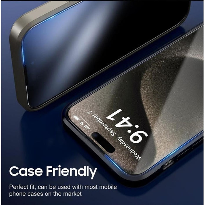 Set 2 x Folie din sticla pentru iPhone 17 6, 3''/iPhone 16 Pro 6, 3'', Full Cover, Aplicator Inclus, Montaj Usor, 9H, HD, Transparenta