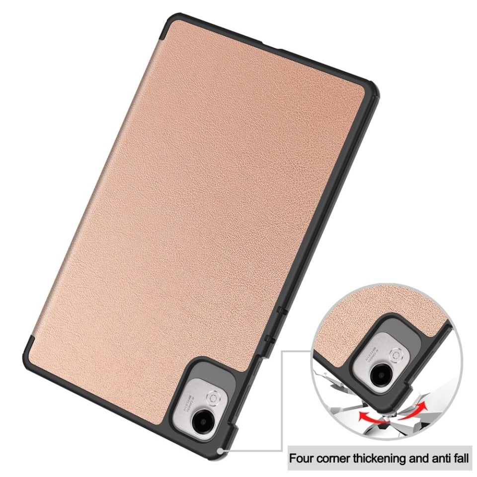 Husa tableta pentru Honor Pad X9a / X9 / X8 Pro / X9 Pro, SKYDDAR INNOVATION, cu suport Multi-Unghi si functie Sleep/Wake, FoldPro, Roz, set cu sticker