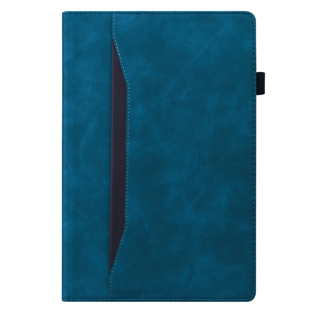 Husa pentru Lenovo Tab P11 Pro Gen 2, XGSM, Piele ecologica, 4 sloturi pentru carduri, Suport stand, Albastru/Negru