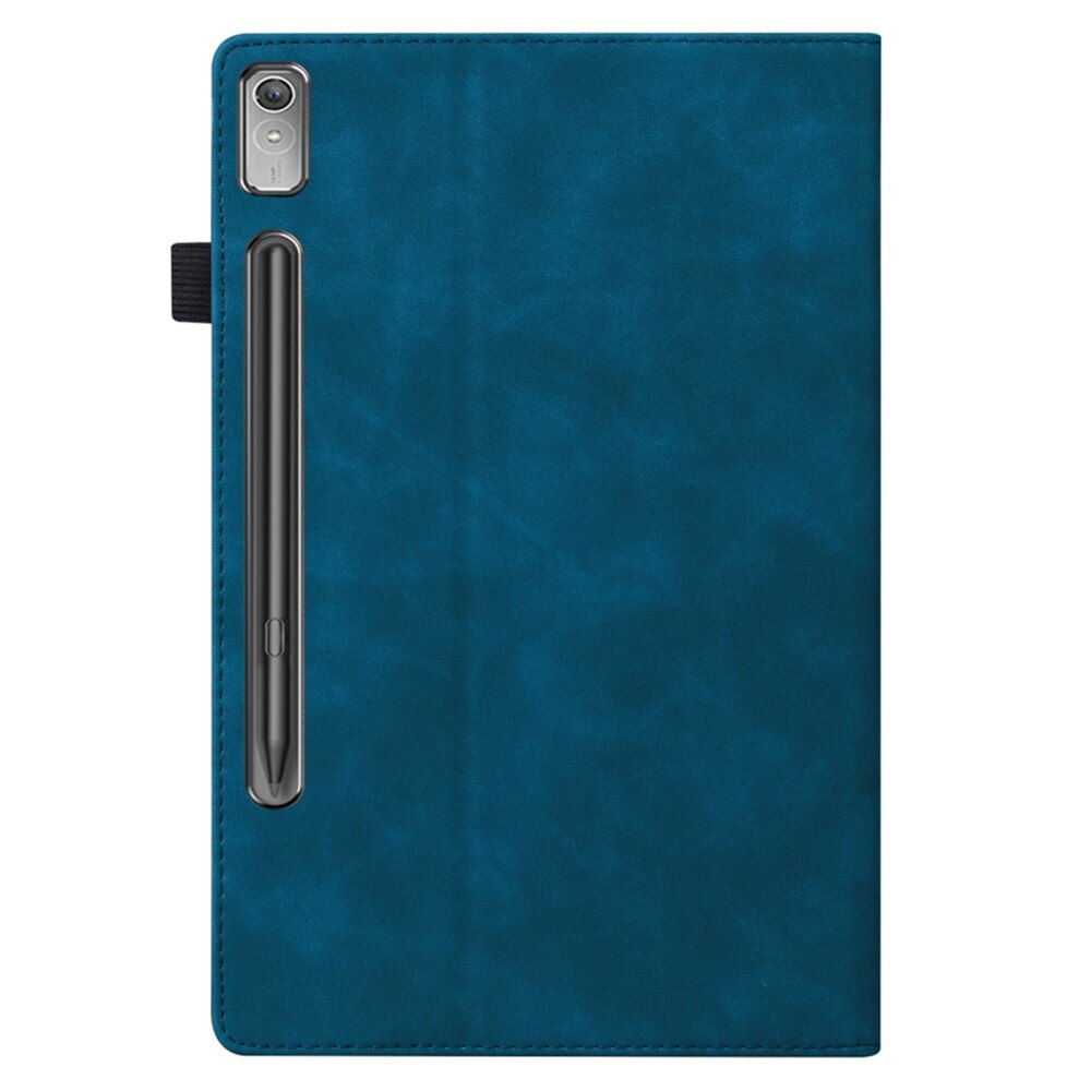 Husa pentru Lenovo Tab P11 Pro Gen 2, XGSM, Piele ecologica, 4 sloturi pentru carduri, Suport stand, Albastru/Negru
