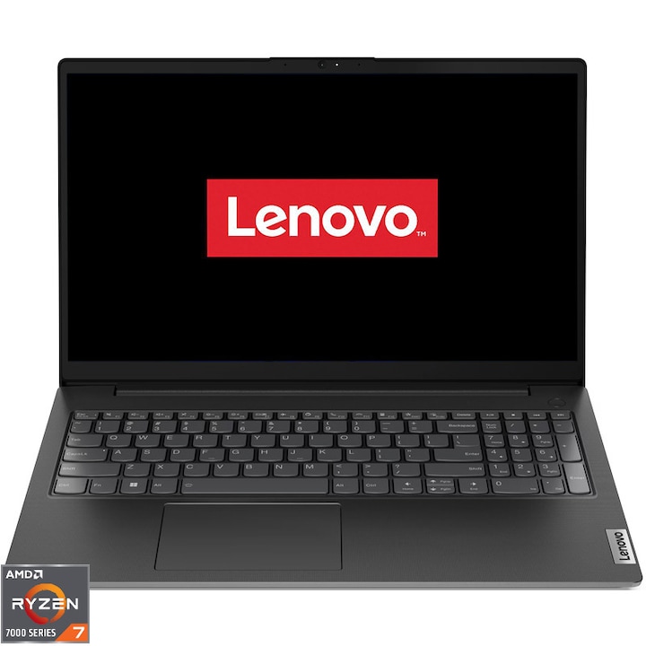Laptop Lenovo V15 G4 ABP cu procesor AMD Ryzen™ 7 7730U pana la 4.5GHz, 8 cores, 15.6" Full HD, IPS, 24GB DDR4, 512GB SSD, Video Integrated AMD Radeon™ Graphic, No OS, Business Black