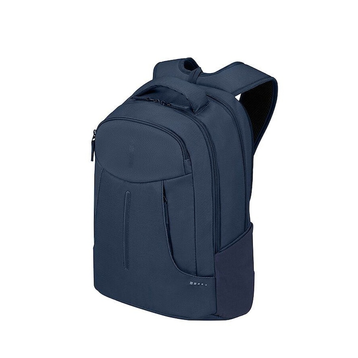 Rucsac pentru laptop, American Tourister, 15.6", Poliester, 450x330x240 mm, Bleumarin