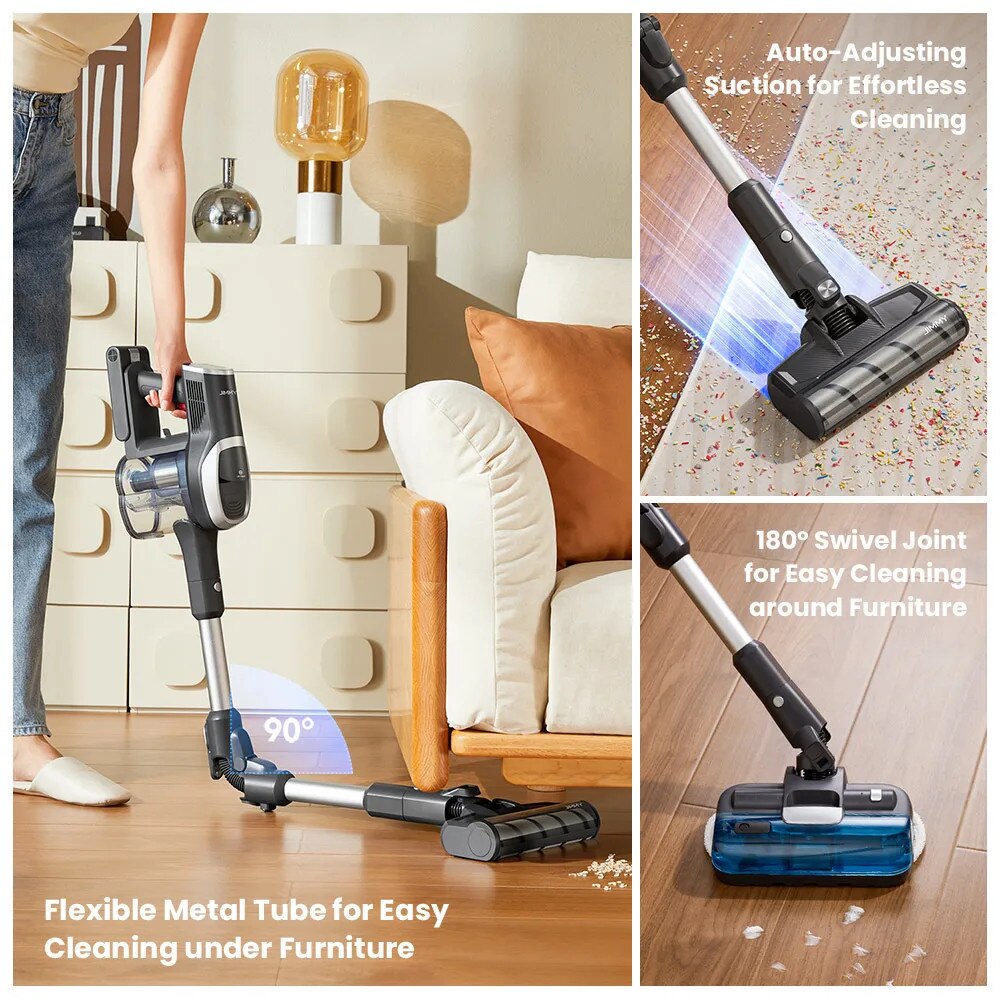 Aspirator fara fir JIMMY JV9 Pro Aqua, 500W, 160AW, 65min autonomie, rezervor apa 500ml