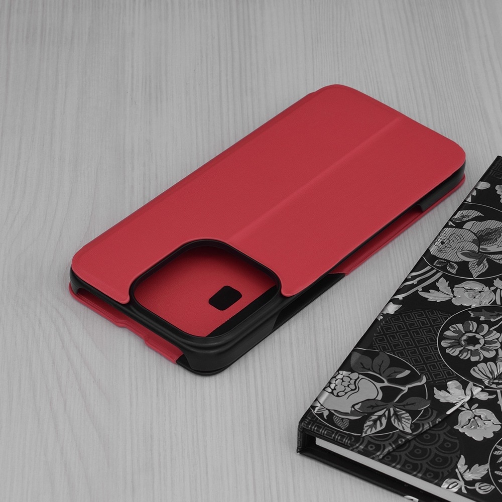 Husa pentru Honor 400 Lite Tip Carte, S-View, Functie de Stand, Calitate Premium, Antisoc, Protectie Sporita, Rosu