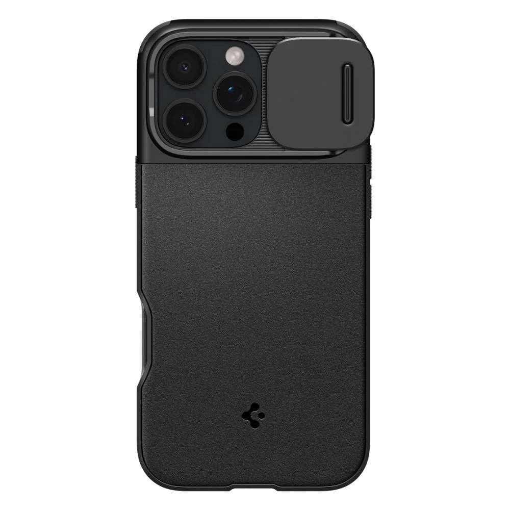Carcasa Spigen Optik Armor MagSafe compatibila cu iPhone 16 Pro Max Black