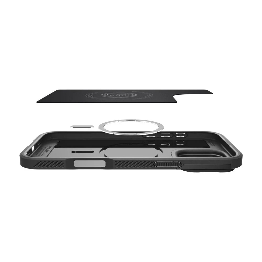 Carcasa Spigen Optik Armor MagSafe compatibila cu iPhone 16 Pro Max Black