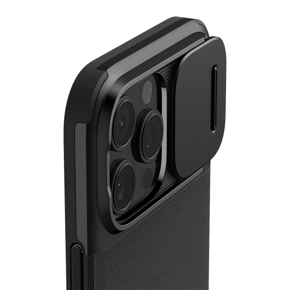 Carcasa Spigen Optik Armor MagSafe compatibila cu iPhone 16 Pro Max Black