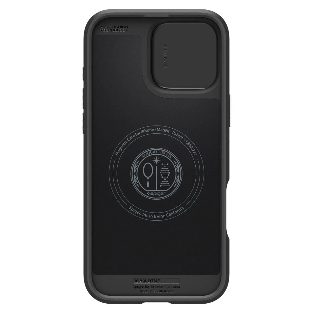 Carcasa Spigen Optik Armor MagSafe compatibila cu iPhone 16 Pro Max Black