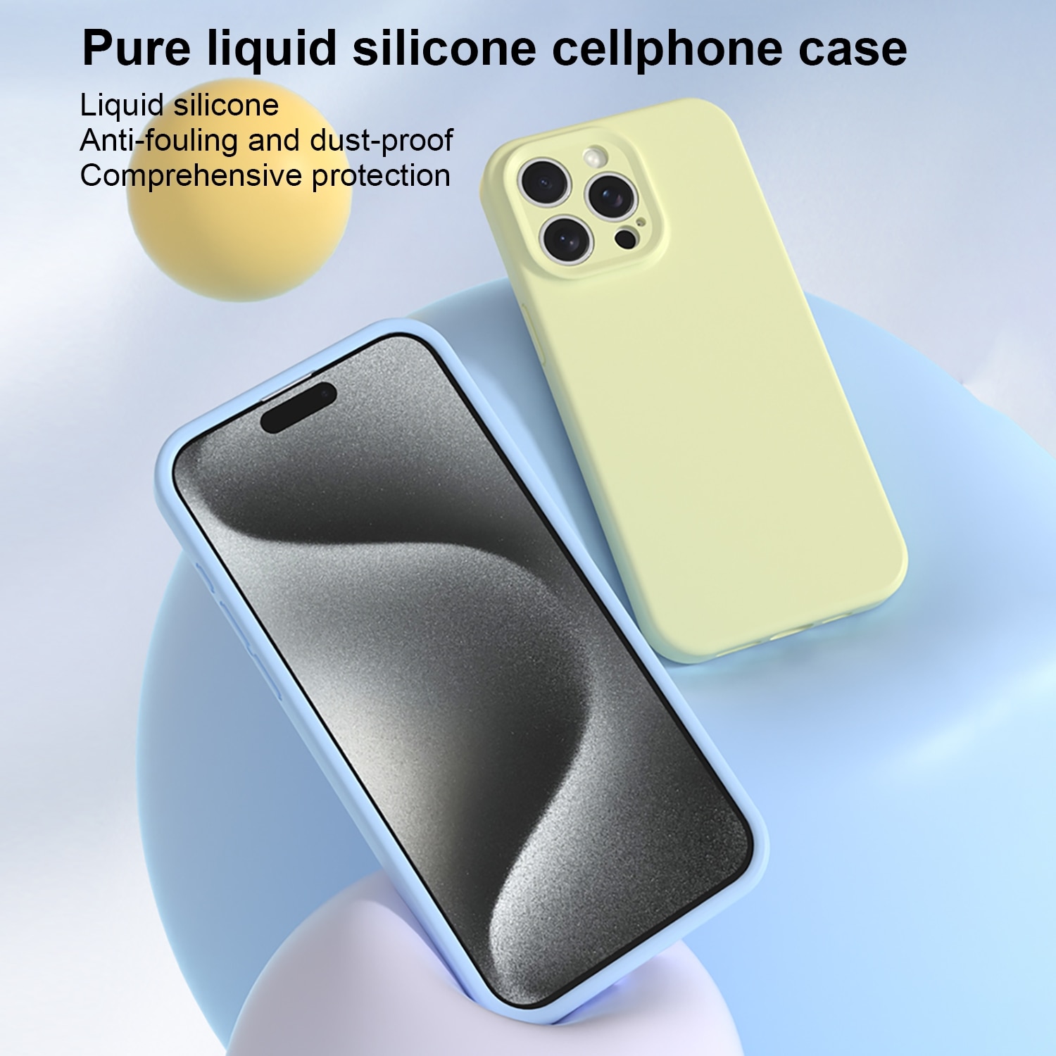 Husa pentru iPhone 16 Pro Max, Silicon Premium Catifelat, Protectie Camere, Albastru Inchis