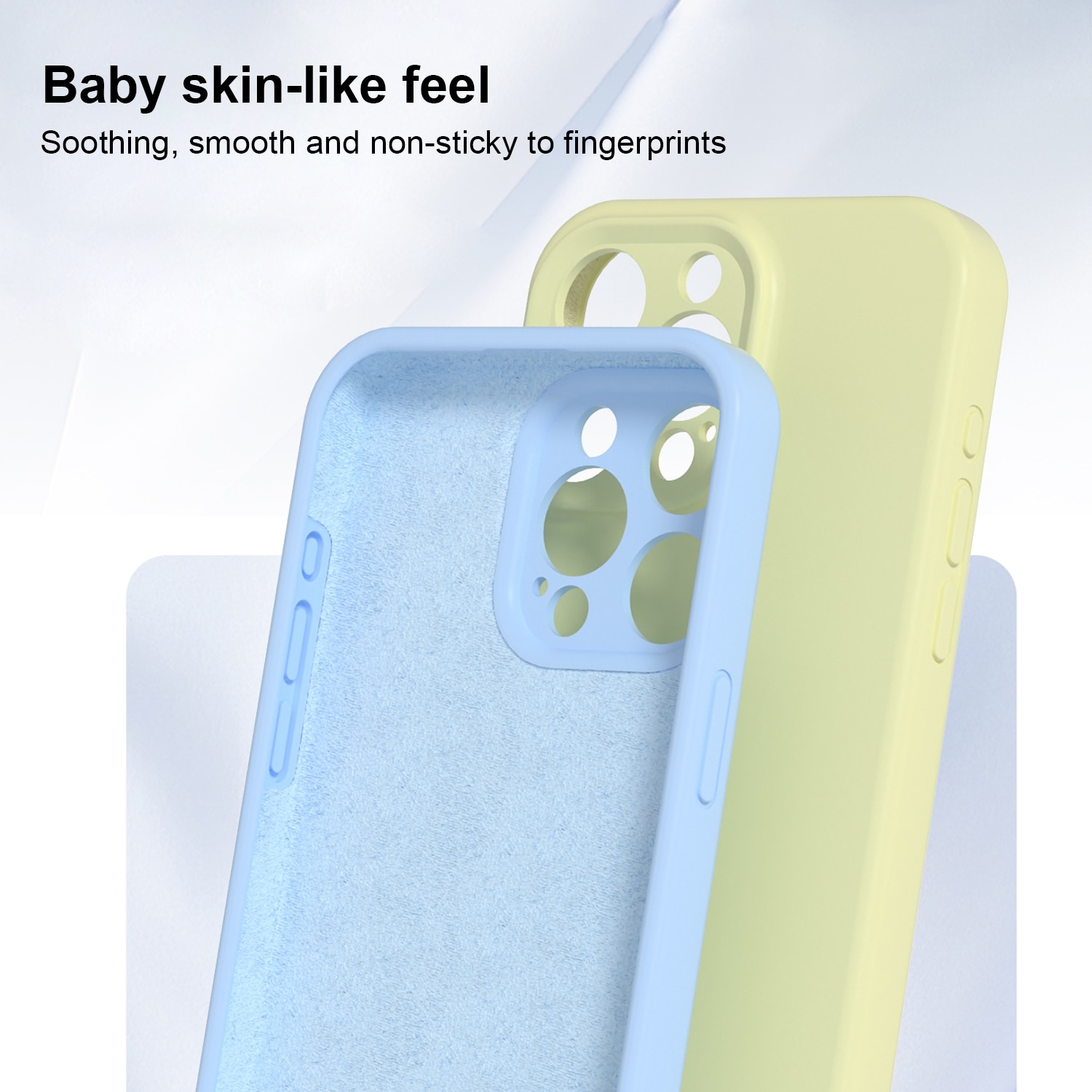 Husa pentru iPhone 16 Pro Max, Silicon Premium Catifelat, Protectie Camere, Albastru Inchis