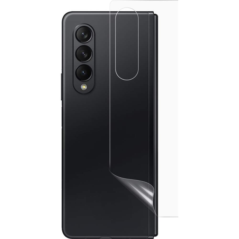 Folie de Protectie Spate si SideBar pentru Samsung Galaxy Z Fold5 5G / Z Fold 5 5G, Silicon Hydrogel Regenerabil, Flexible Hydro-Crystal, Optim Solution, Full Glue, Instalare usoara