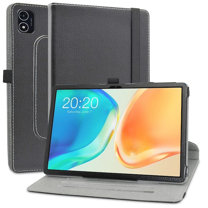 Husa tableta MAMA MOUTH, rotativa 360, cu stand, negru, 10.1 inch compatibila Teclast M40 Plus / P40HD / P40S