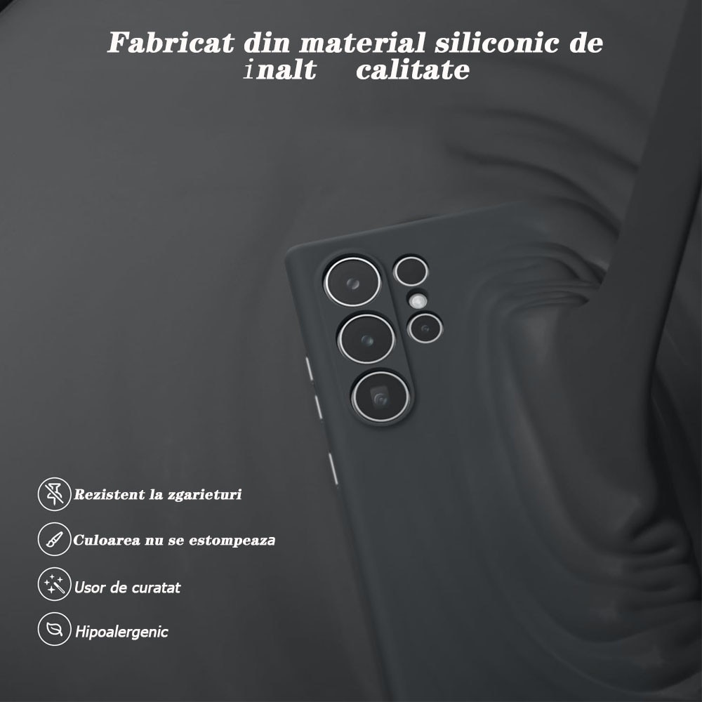Husa de protectie pentru, GUIXUAN, Compatibila cu, Samsung Galaxy S25 Plus, Silicon, Negru