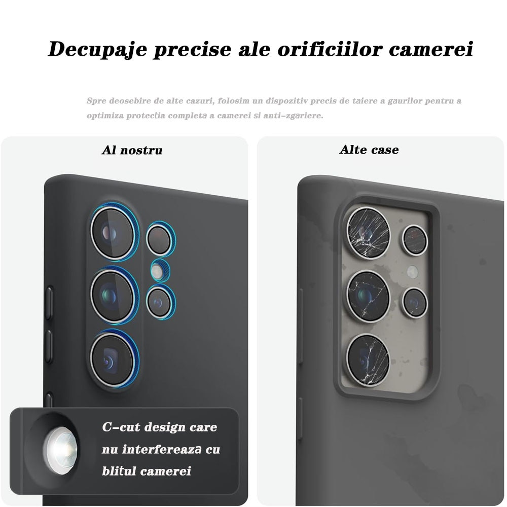 Husa de protectie pentru, GUIXUAN, Compatibila cu, Samsung Galaxy S25 Plus, Silicon, Negru