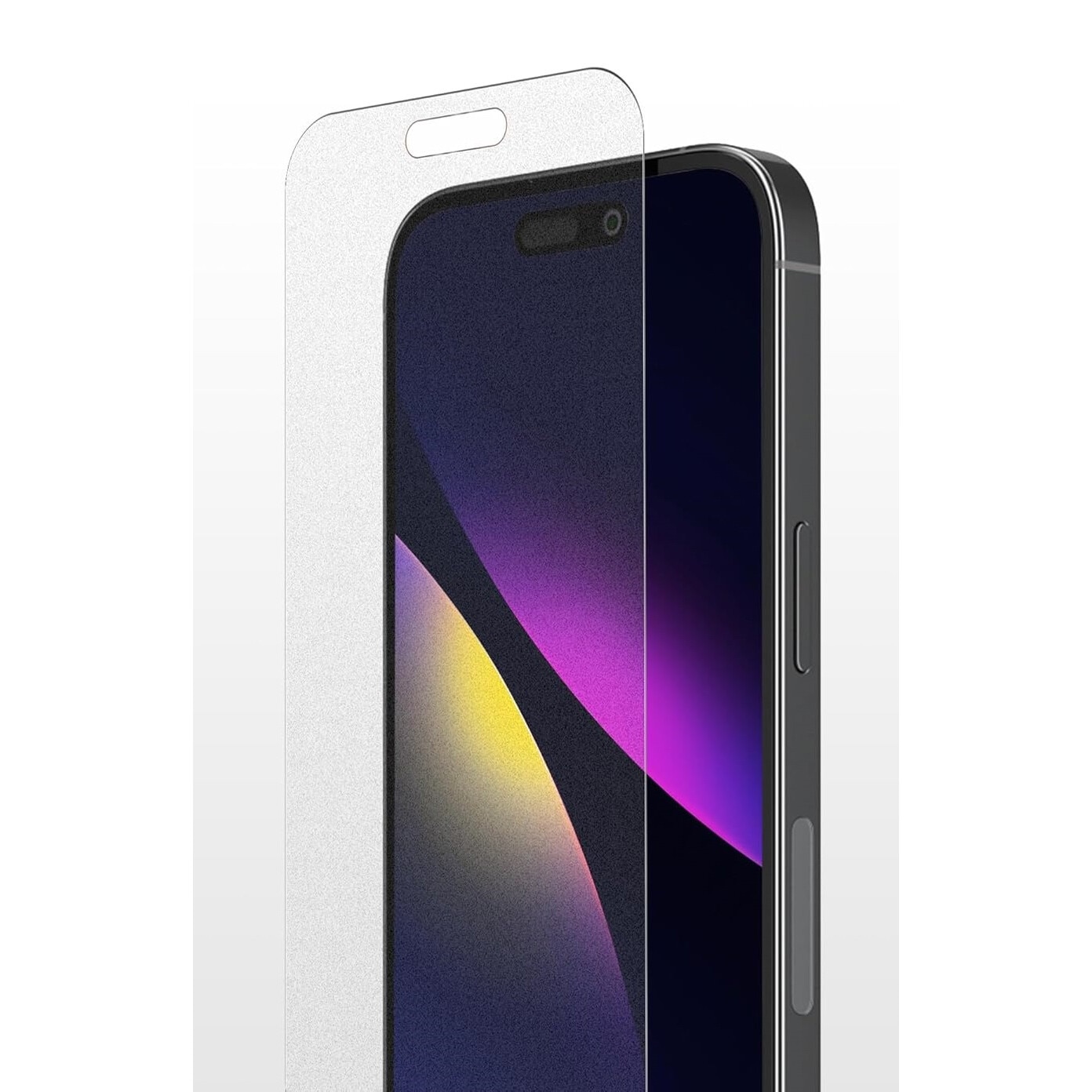 Folie de protectie ecran Mata din silicon compatibila cu iPhone 15 Pro, Anti Amprente, Perfect fit, TPU, acopera tot ecranul, transparenta, ISAG®