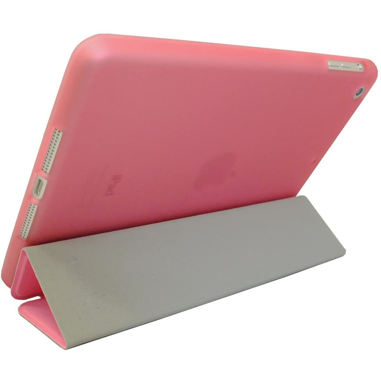 Husa de protectie Khomo, Pentru Apple iPad Mini 4, Transparent/Roz