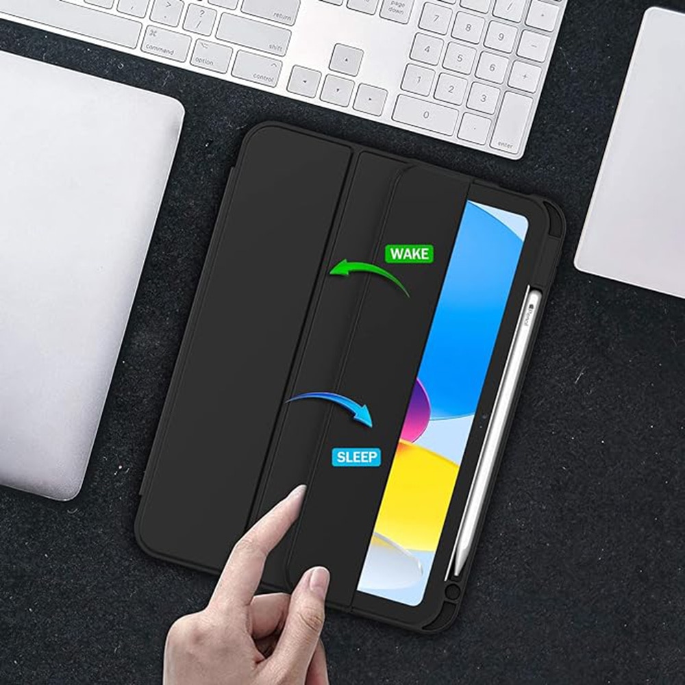 Husa pentru iPad 10 (2022) 10.9 - Techsuit Flex Trifold - Black