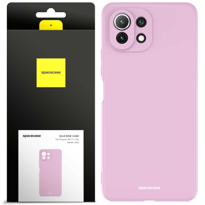 Husa telefon Xiaomi Mi 11 Lite, Spacecase, silicon, violet, 6.55"