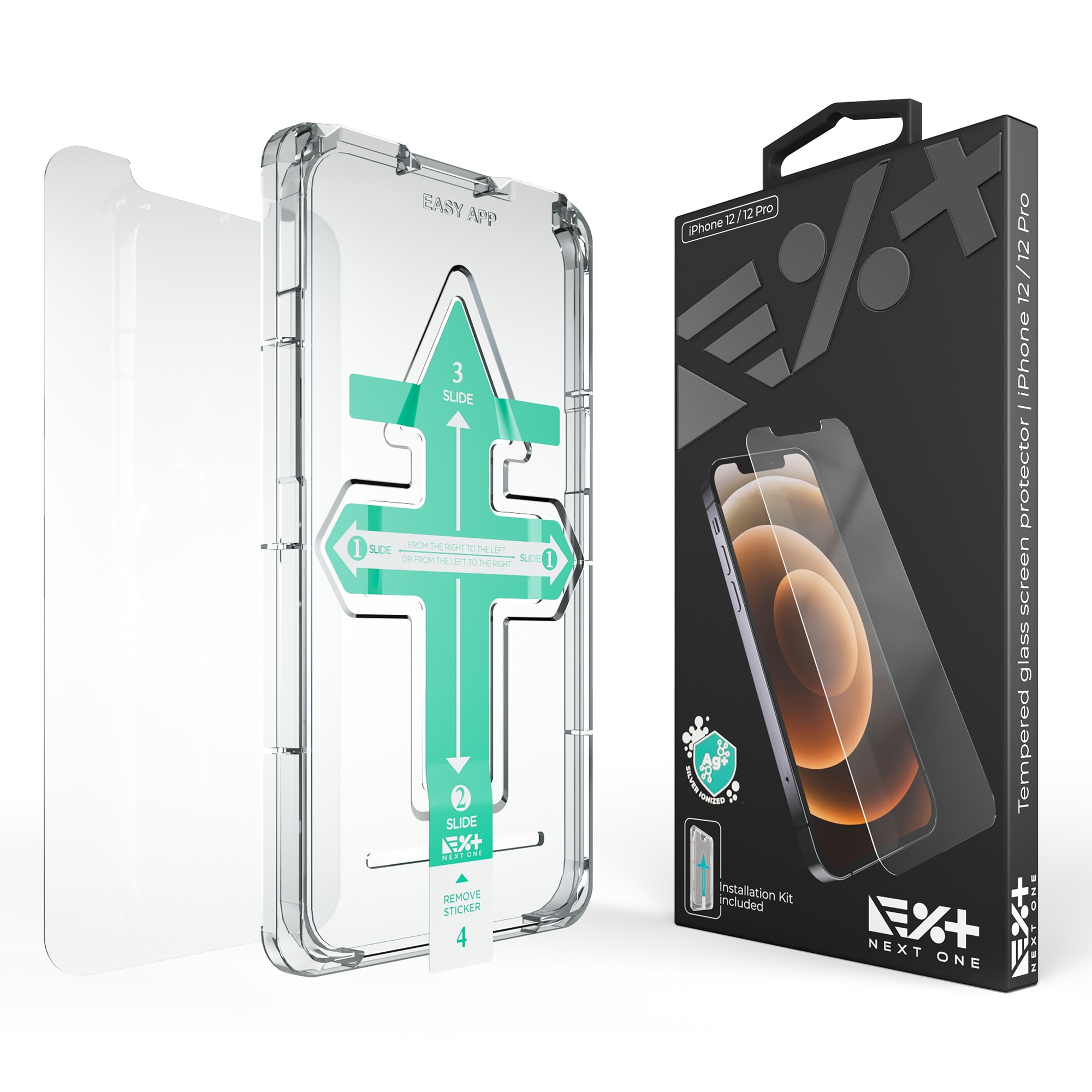 Folie de protectie NEXT ONE pentru iPhone 12 si iPhone 12 Pro