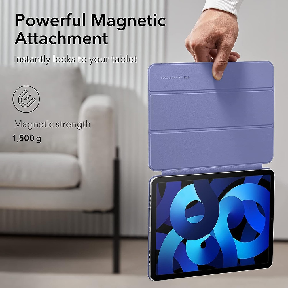 Husa pentru iPad Pro 11 2018 / iPad Air 4 / 5 / 6 (2020/2022/2024), ESR Rebound Magnetic, Lavender