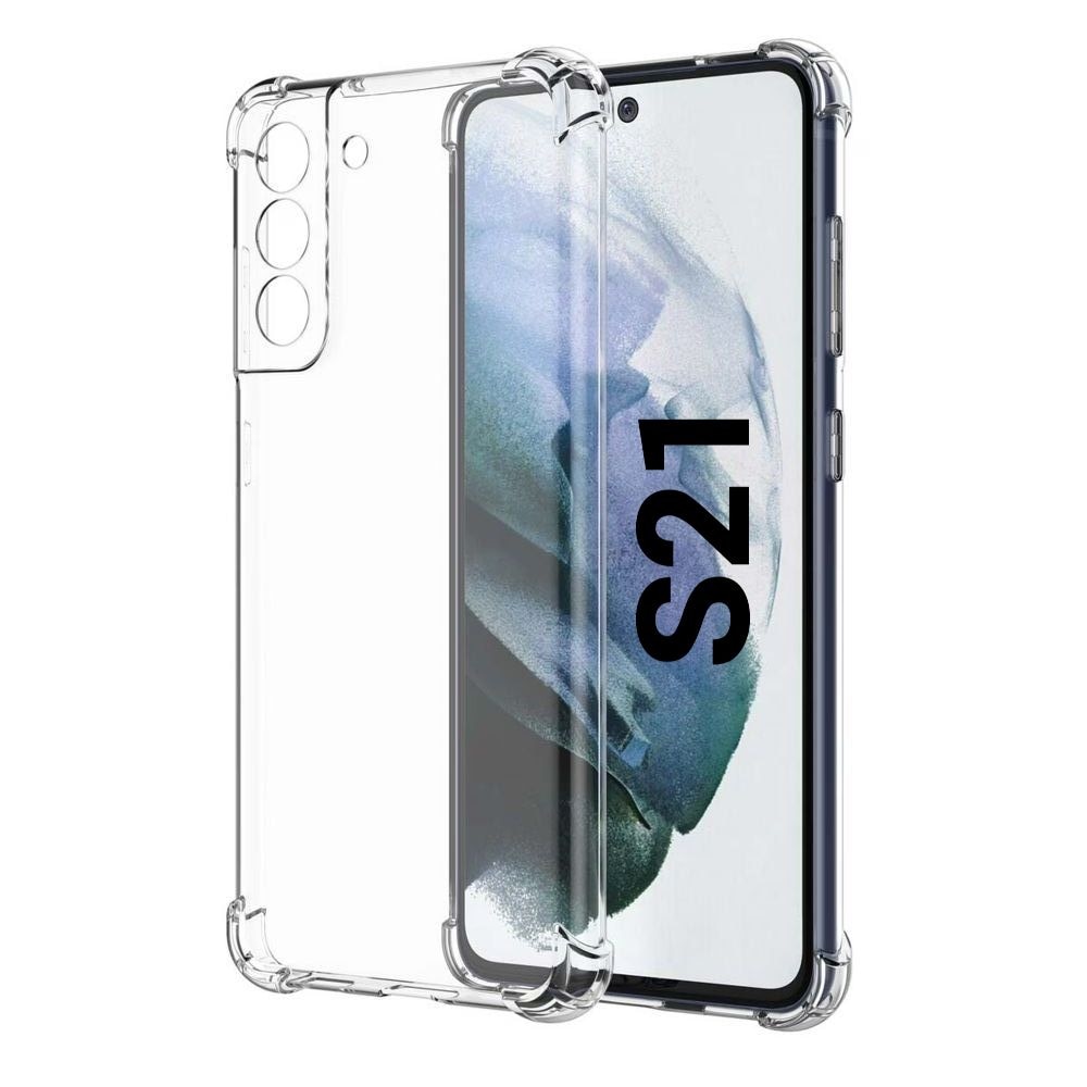 Husa de silicon antisoc pentru Samsung S21 (G991) Transparent