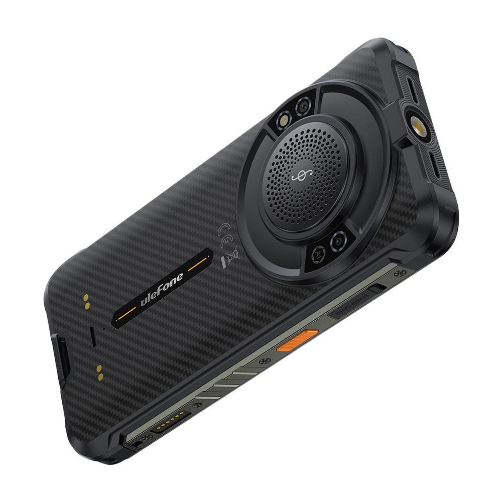 Telefon mobil Ulefone RugKing, 4G, Dual SIM, IPS 5.99-inch, 16GB RAM, 256GB, Camera 50MP+2MP Macro, Difuzor 126dB, LED Notificari, Senzor Amprenta Lateral, NFC, 9600mAh, Android 15, Black