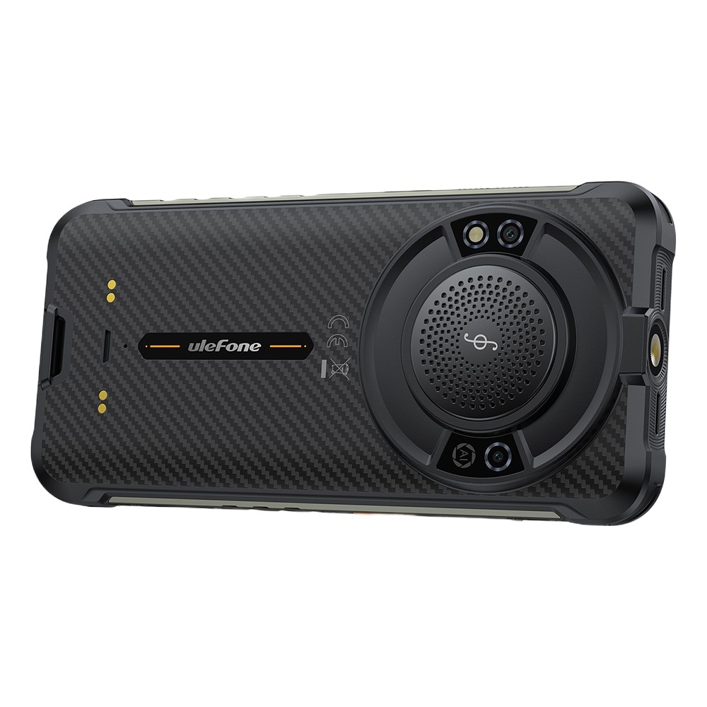 Telefon mobil Ulefone RugKing, 4G, Dual SIM, IPS 5.99-inch, 16GB RAM, 256GB, Camera 50MP+2MP Macro, Difuzor 126dB, LED Notificari, Senzor Amprenta Lateral, NFC, 9600mAh, Android 15, Black