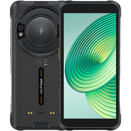Telefon mobil Ulefone RugKing, 4G, Dual SIM, IPS 5.99-inch, 16GB RAM, 256GB, Camera 50MP+2MP Macro, Difuzor 126dB, LED Notificari, Senzor Amprenta Lateral, NFC, 9600mAh, Android 15, Black