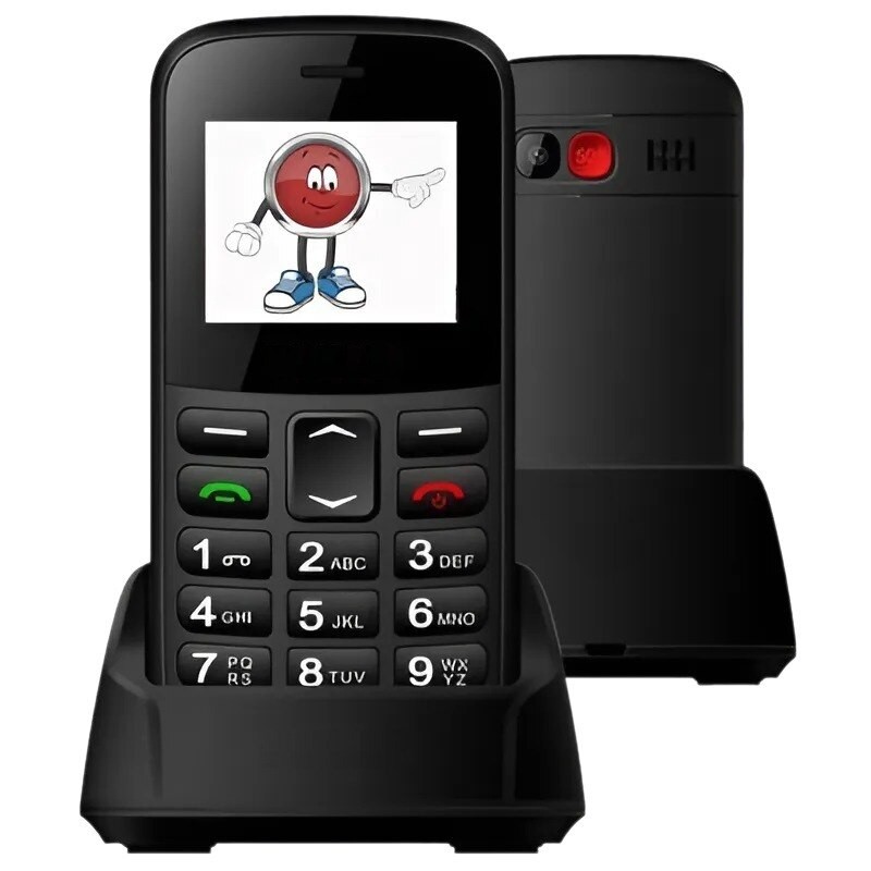 Telefon Mobil Seniori NeoHGS, Apel SOS, Dual SIM, 2G Full Band, Anunturi Vocale, Autonomie Extinsa, Ecran 1.77", Butoane Mari si Fonturi Vizibile, Sunet Puternic, Camera Foto, Radio FM Integrat si Design Compact, Ideal pentru Persoane in Varsta