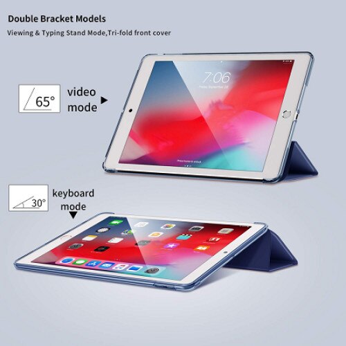 Husa Smart Cover Ipad 7-8-9, 2019-2020-2021, 10.2inch, Albastru Navy