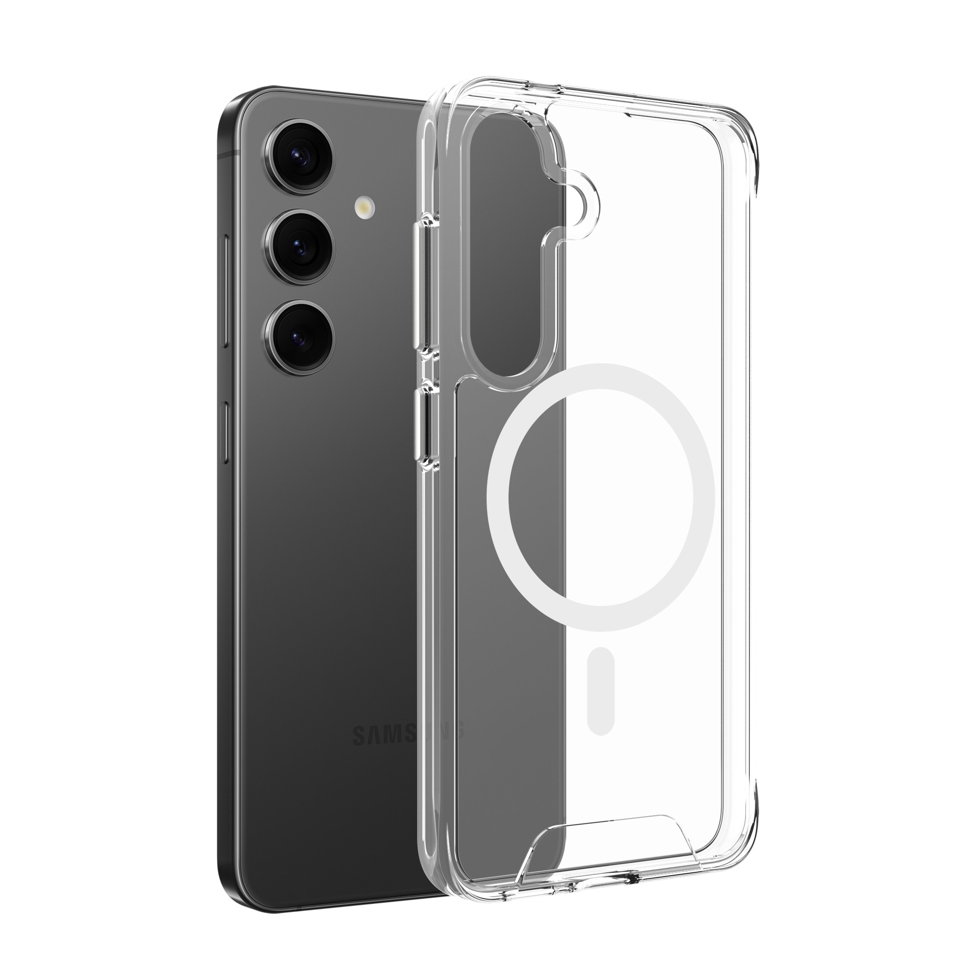 Husa de Protectie, Compatibila cu Samsung Galaxy S26, Doctor Shield Fantom, Compatibila cu MagSafe - Transparent