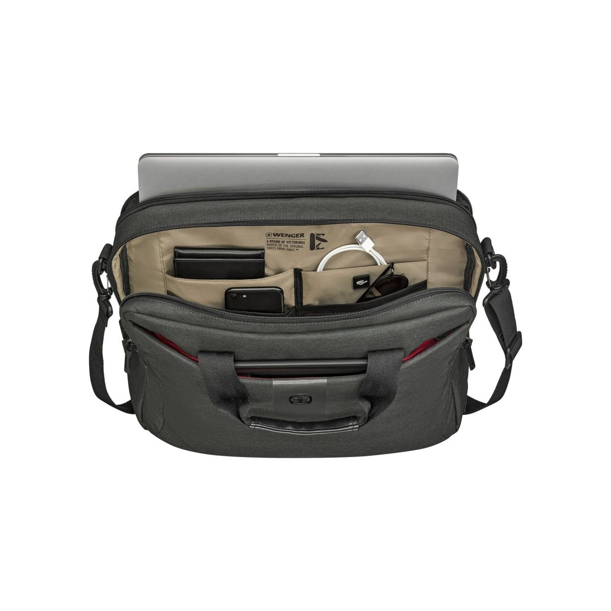 Servieta pentru laptop Wenger MX ECO Brief, 16", Gri