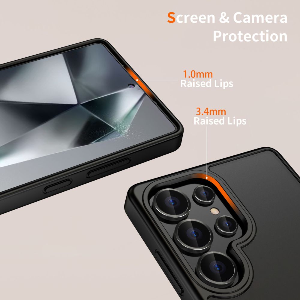 Carcasa TECH-PROTECT MAGMAT compatibila cu Samsung Galaxy S25 Ultra Matte Black