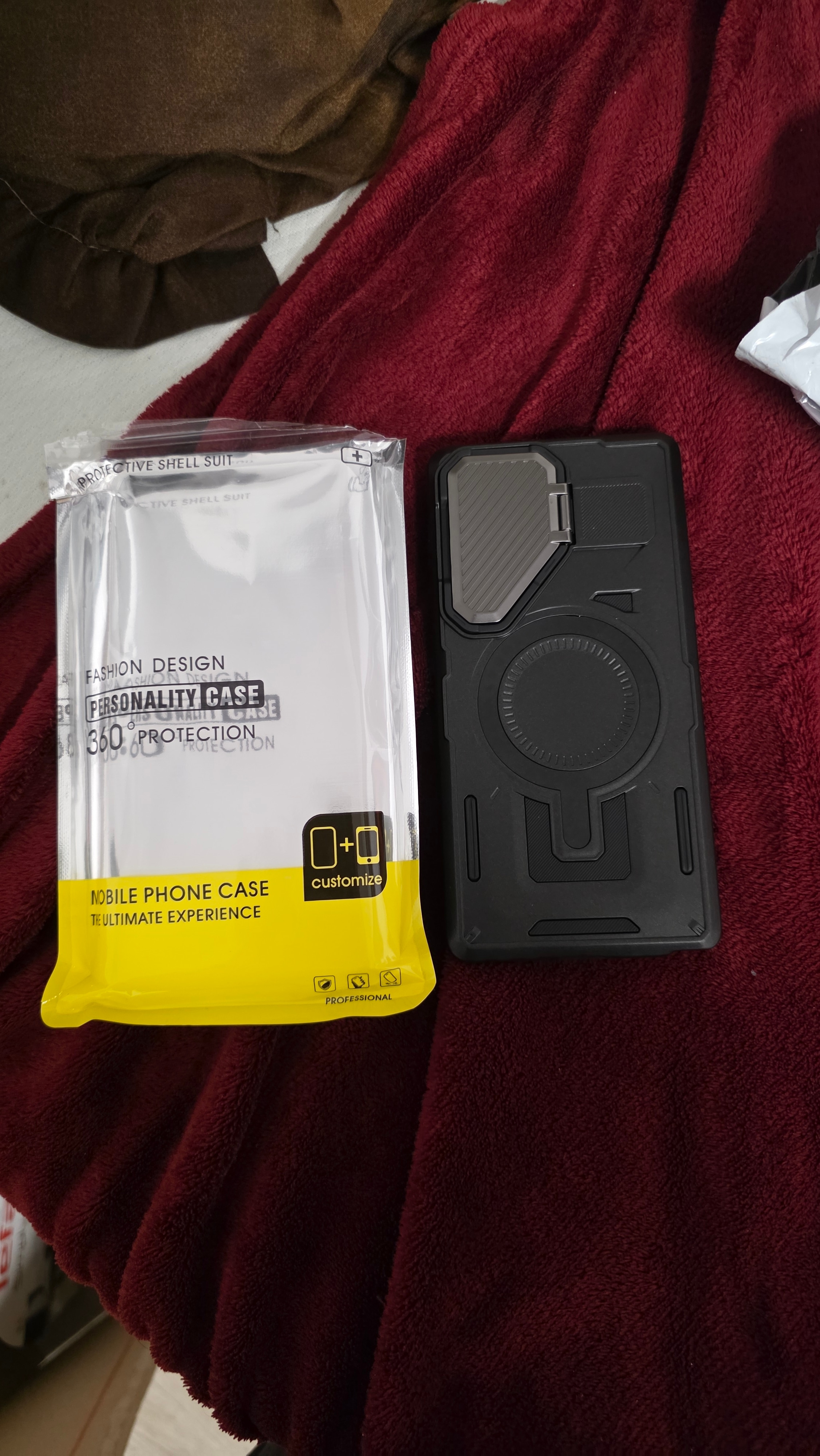 Husa military armour cu inel metalic, ALC MOBILE, compatibila cu Samsung Galaxy S25 Ultra, Mov