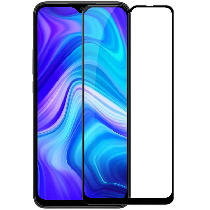 Folie de protectie Tempered Glass, Compatibila Xiaomi Redmi 9C, Sticla securizata, Negru/Transparent
