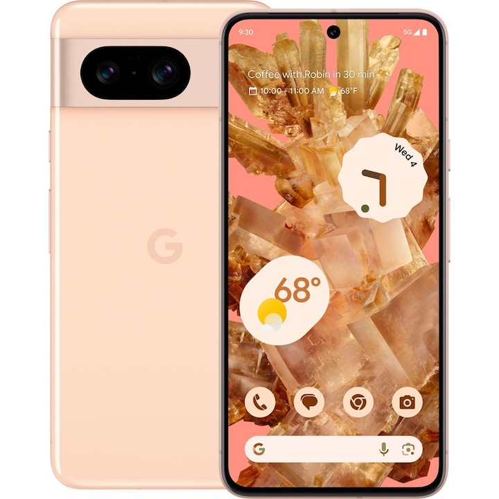 Telefon mobil Google Pixel 8, 256GB, 8GB RAM, 5G, Rose