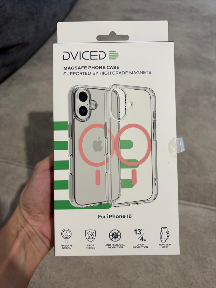 Husa de protectie Dviced, Magsafe pentru iPhone 16 clear case, White