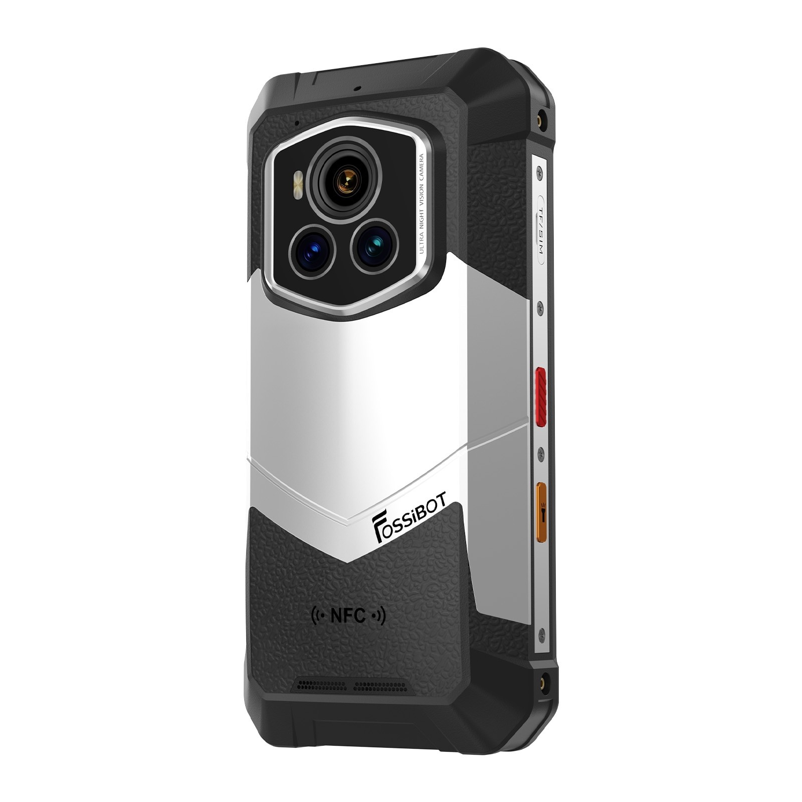 Telefon mobil FOSSiBOT F107 Pro, 6.95-inch, Baterie 28000mAh, 5G, Android 15, 30GB RAM(12GB+extindere pana la 18 GB)+512GB ROM, 200MP+32MP, Rezistent la praf/Impermeabil/Rezistent la caderi, Pentru camping, calatorii, Negru