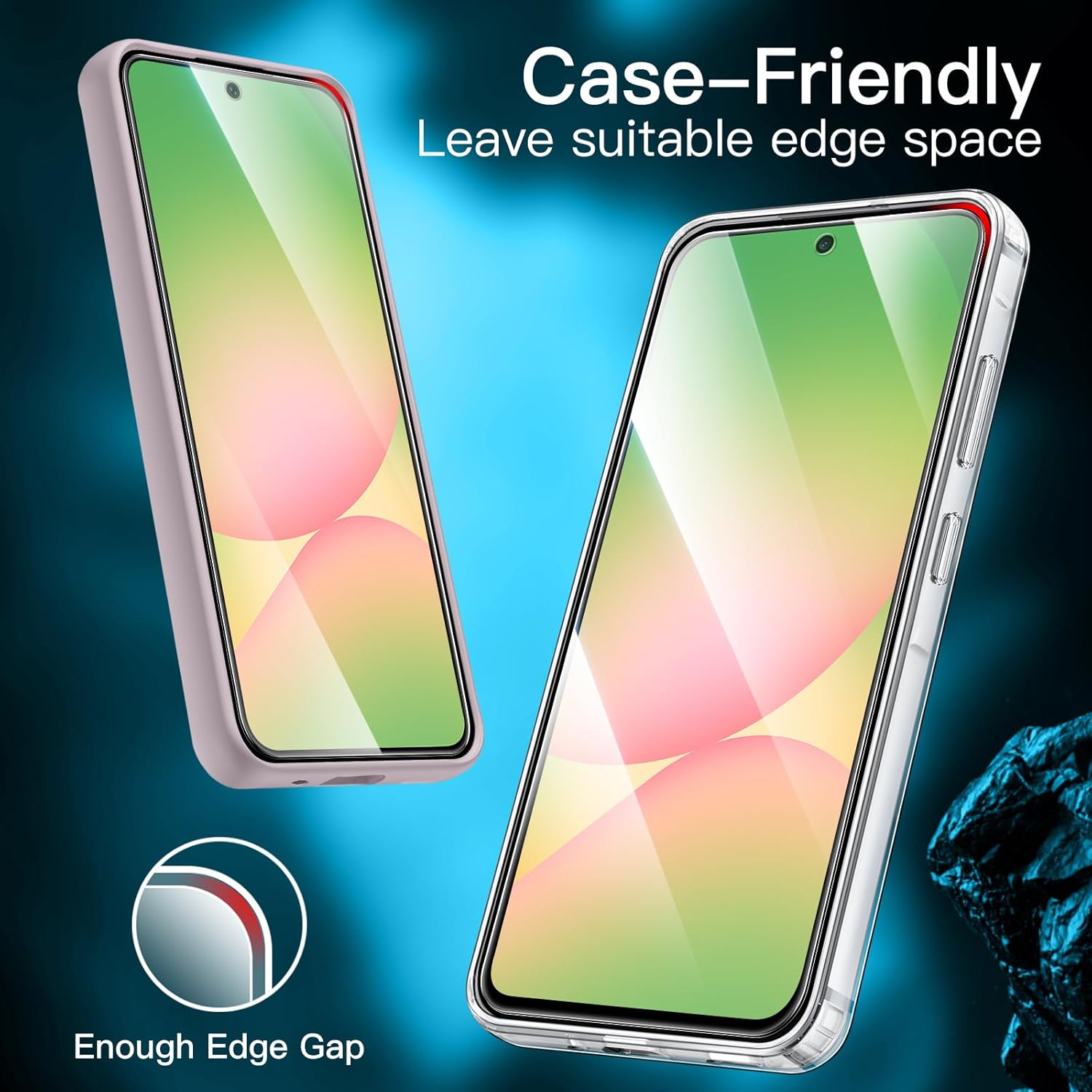 Set 2 Folii Protectie compatibile cu Samsung A36/A56, Sticla Temperata 9H, Transparent