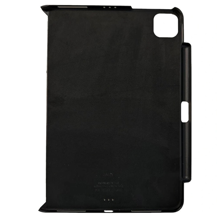 Husa iPad Pro 11" UNIQ Axel, policarbonat, microfibra, negru