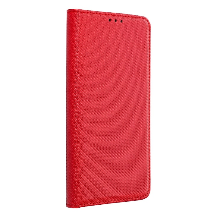 Husa tip carte compatibila cu Motorola Moto G06, Flip Book, inchidere magnetica, buzunar card, stand, Rosu