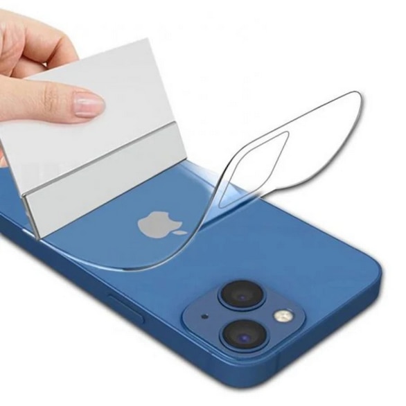 Folie de protectie transparenta compatibila cu Apple iPhone 15 Pro, Spate, HQClear, Regenerabila, silicon