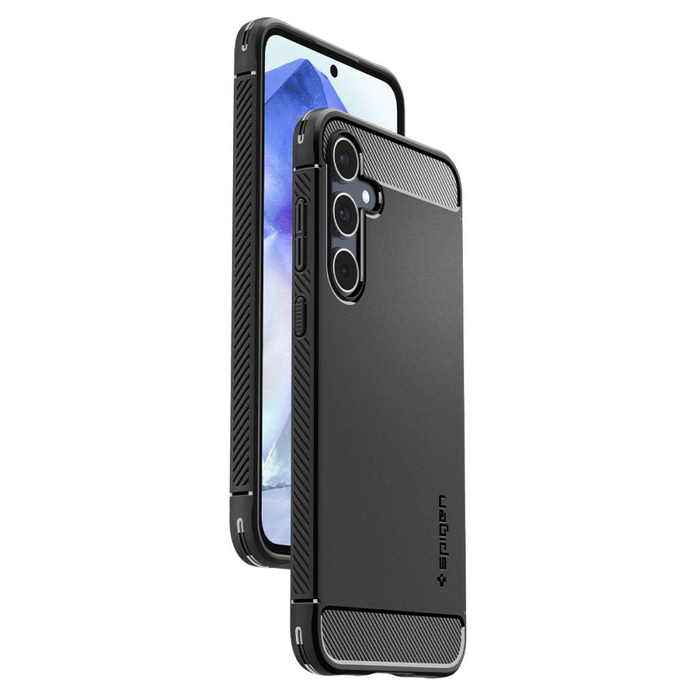 Husa pentru Samsung Galaxy A55 5G - Spigen Rugged Armor - Negru