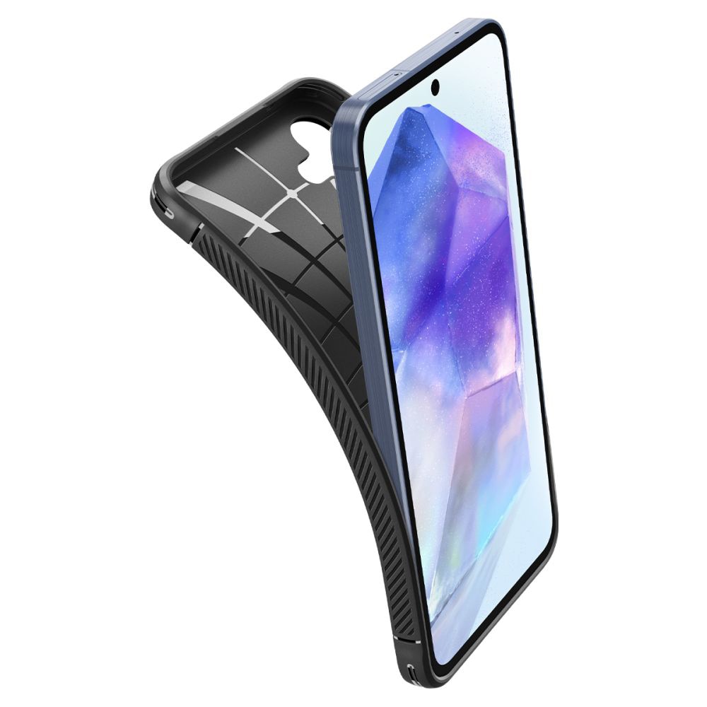 Husa pentru Samsung Galaxy A55 5G - Spigen Rugged Armor - Negru